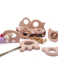 Wooden Teethers - Animal Shaped Baby Teething Toys