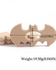 Wooden Teethers - Animal Shaped Baby Teething Toys Batman