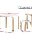 3PCS Kids Table and Chairs Set | Activity Toy Play Desk