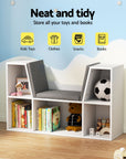 Kids Bookshelf Bookcase Toys Box Shelves Storage Cabinet Container Children Organiser