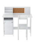 Kids Study Desk & Chair Set | Storage Cabinet & Corkboard Organiser