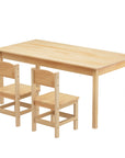 Kids Table and 2 Chairs Set | Durable Pinewood Furniture for Play & Learning