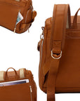 Luxury Compact Vegan Leather Diaper Bag