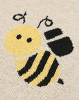 Soft Knit Busy Bee Baby Blanket | 100% Cotton, 70x90cm