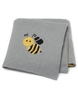 Soft Knit Busy Bee Baby Blanket | 100% Cotton, 70x90cm