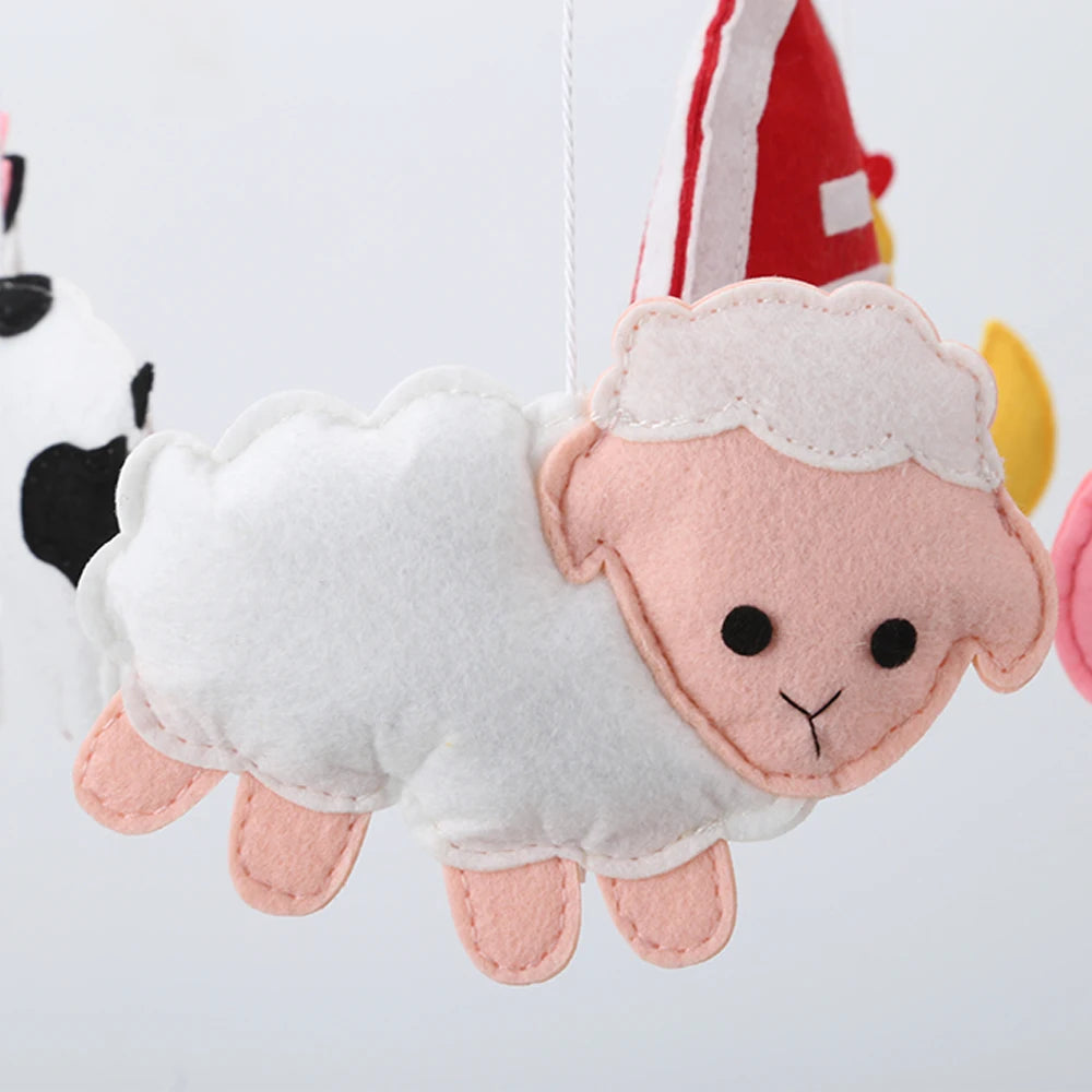 Barnyard Animals Felt Mobile - Handmade Nursery Decor