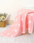 Soft Baby Blossomed Flowers Blanket | 100% Cotton, 70x90cm