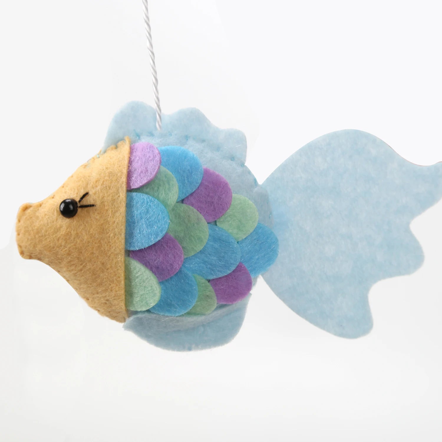 My Little Mermaid Baby Mobile - Under the Sea Musical Mobile Ocean Animals Cot Mobile - felt fish up close