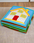 Handmade Montessori Felt Activity Story Book - Boys Busy Book in baby room