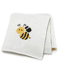 43786439098420Soft Knit Busy Bee Baby Blanket | 100% Cotton, 70x90cm