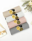 Soft Knit Busy Bee Baby Blanket | 100% Cotton, 70x90cm