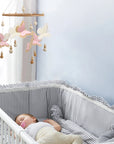 Pink Butterfly Baby Mobile | Eco-Friendly Felt & Wood Cot Mobile