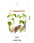 Safari Adventure Nursery Mobile with Felt Animal size and weight