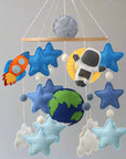 Outer Space Adventure Astronaut & Rocket Nursery Mobile