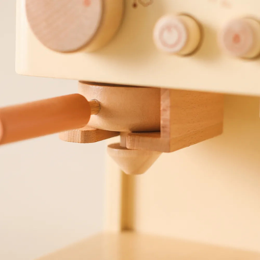 Wooden Toddler Play Coffee Machine
