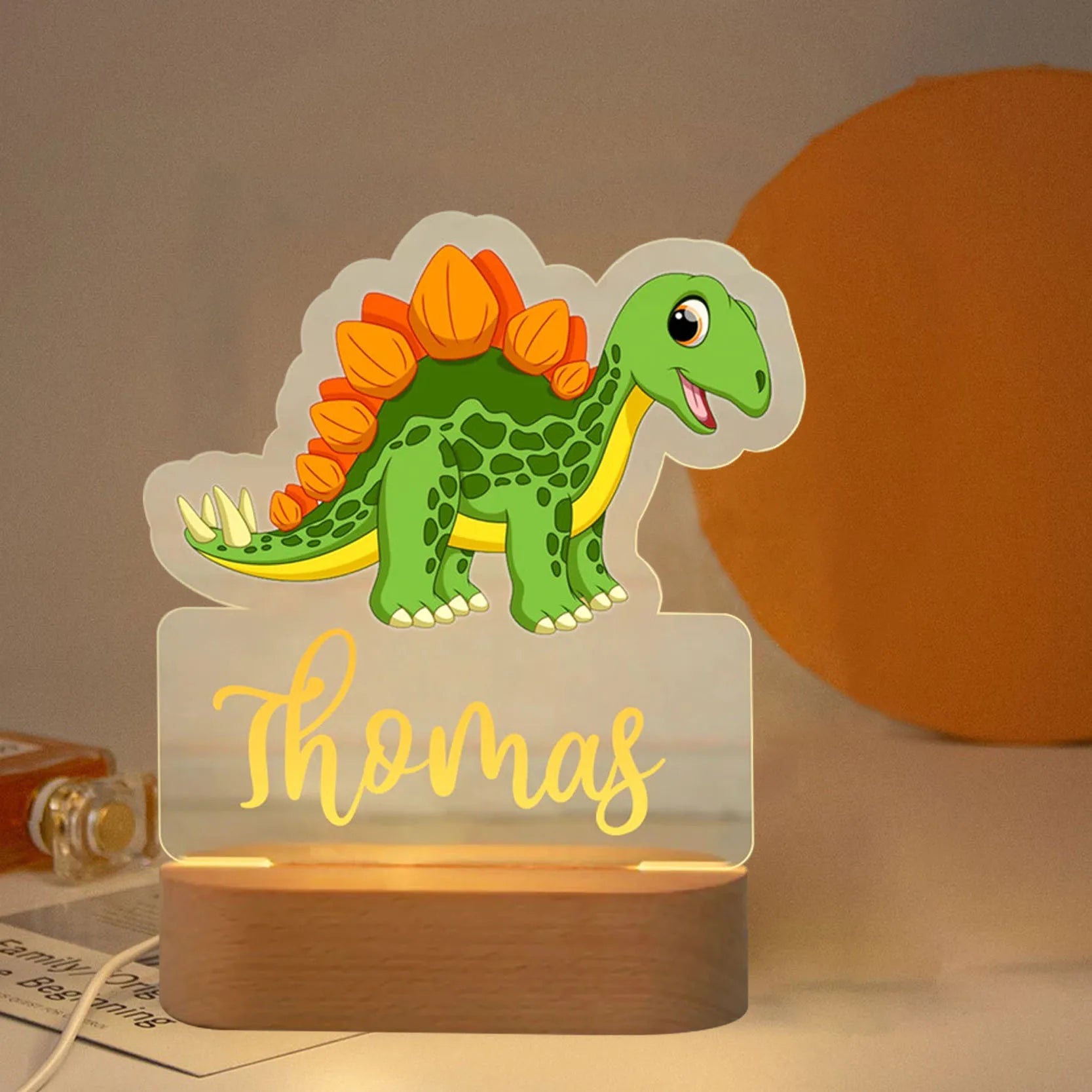 Create Magical Moments with Our Personalised Dinosaur Night Light!&nbsp;🦕