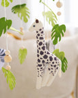 Safari Adventure Nursery Mobile with Felt Animal Highlighting Giraffe