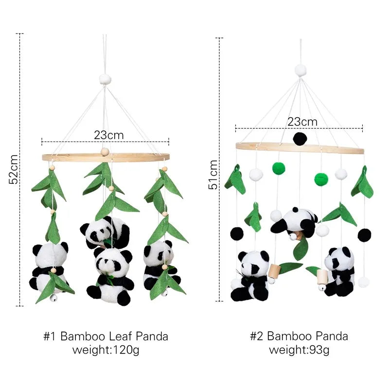 Baby Panda Nursery Mobile - Premium Nursery Decor