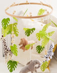 Safari Adventure Nursery Mobile with Felt Animal