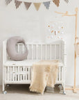 Elegant Wooden Cot Arm for Nursery Mobiles - Floor Stand Design