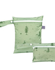 Tree green 2pcs Cute Travel Wet Dry Bag Set - Waterproof & Portable for Beach, Pool, Nappies, and more