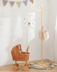 Elegant Wooden Cot Arm for Nursery Mobiles - Floor Stand Design