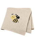 Soft Knit Busy Bee Baby Blanket | 100% Cotton, 70x90cm