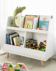 Children's Shelving Unit | 5-Compartment Bookcase for Books & Toys