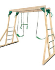 Lifespan Kids Daintree 2-in-1 Monkey Bars & Swing Set | Hybrid Play Centre