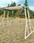 Lifespan Kids Daintree 2-in-1 Monkey Bars & Swing Set | Hybrid Play Centre