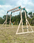 Lifespan Kids Daintree 2-in-1 Monkey Bars & Swing Set | Hybrid Play Centre