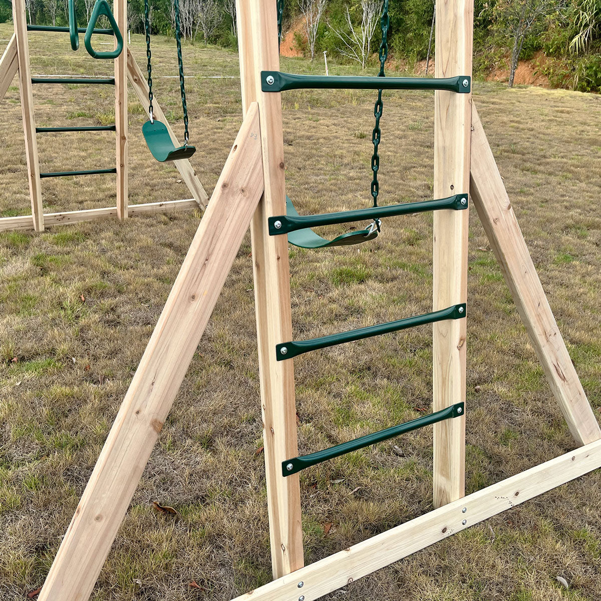 Lifespan Kids Daintree 2-in-1 Monkey Bars &amp; Swing Set | Hybrid Play Centre