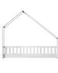 Artiss Bed Frame Wooden Kids House Single Frame - White PAVO