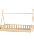 Artiss Bed Frame Wooden Kids House Frame - French Oak PUAH | Safe & Stylish Design