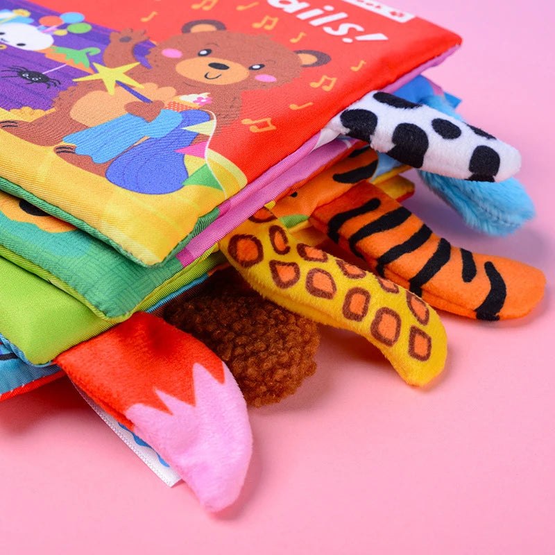 Animal Tails Cloth Educational Book for Babies Books Baby Stork 
