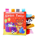 Animal Tails Cloth Educational Book for Babies Books Baby Stork Circus Animals 