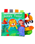 Animal Tails Cloth Educational Book for Babies Books Baby Stork Jungle Animals 