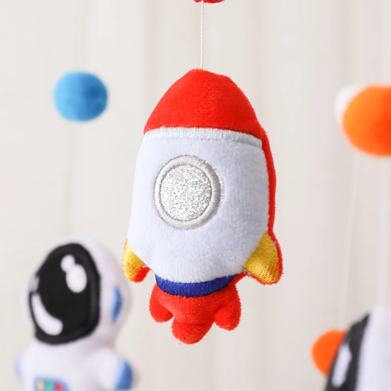 Astronaut Space Explorer Nursery Mobile - Handmade Felt Plush Toy Baby & Kids > Toys Storkke 