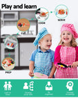 Black & Grey Gourmet Paradise: Wooden Kitchen Play Set for Budding Chefs Baby & Kids > Toys Keezi 