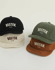 Boston 1630 Embroidered Baby Baseball Cap - Corduroy Snapback Baby & Toddler Clothing Accessories Baby Stork 