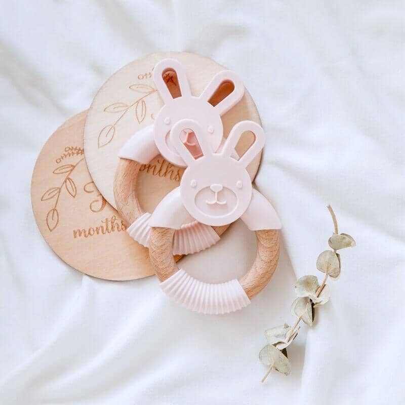 Bunny Teether Baby Soothers Storkke 