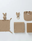 Bunny-Themed Newborn Baby Care Gift Set - 4Pcs Baby Gift Sets Baby Stork Dark Khaki 