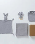 Bunny-Themed Newborn Baby Care Gift Set - 4Pcs Baby Gift Sets Baby Stork Grey 