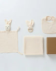 Bunny-Themed Newborn Baby Care Gift Set - 4Pcs Baby Gift Sets Baby Stork White 