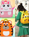 Children's Cartoon Animal Backpacks for Boys and Girls | Kids School Bags for 2-5 Years Kid's Bag Baby Stork 