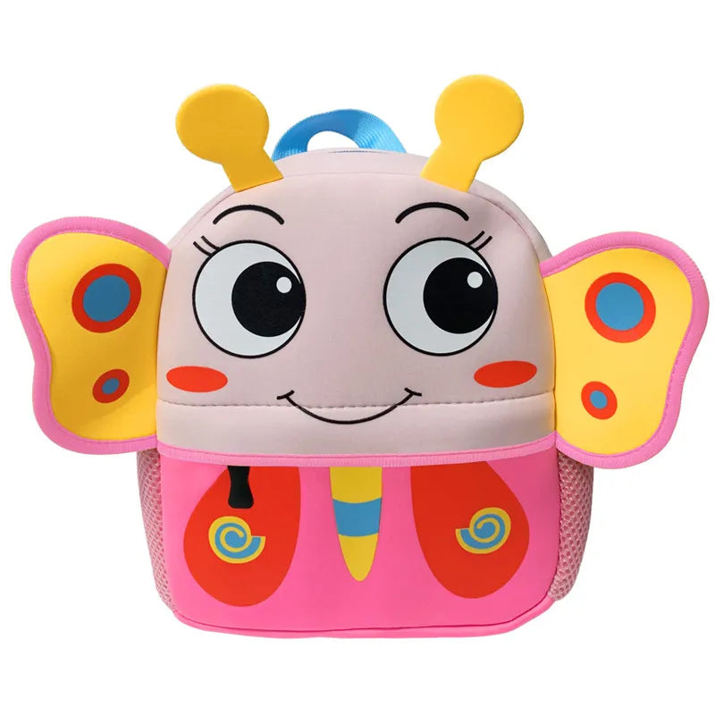 Children&#39;s Cartoon Animal Backpacks for Boys and Girls | Kids School Bags for 2-5 Years Kid&#39;s Bag Baby Stork Butterfly 