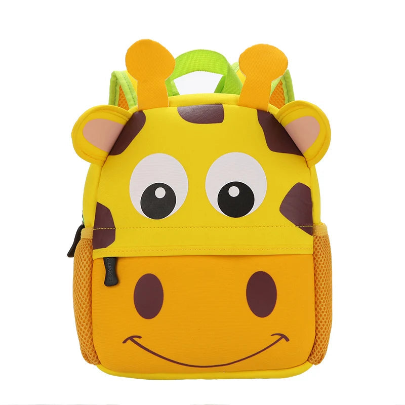 Children's Cartoon Animal Backpacks for Boys and Girls | Kids School Bags for 2-5 Years Kid's Bag Baby Stork Giraffe 