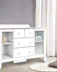Deluxe Baby Nappy Changing Station with Storage Drawers and Shelves Baby & Kids > Kid's Furniture Keezi 