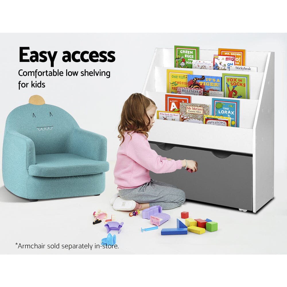 Elegant Explorer’s Nook: 3-Tier Children's Bookshelf & Organiser Baby & Kids > Kid's Furniture Keezi 
