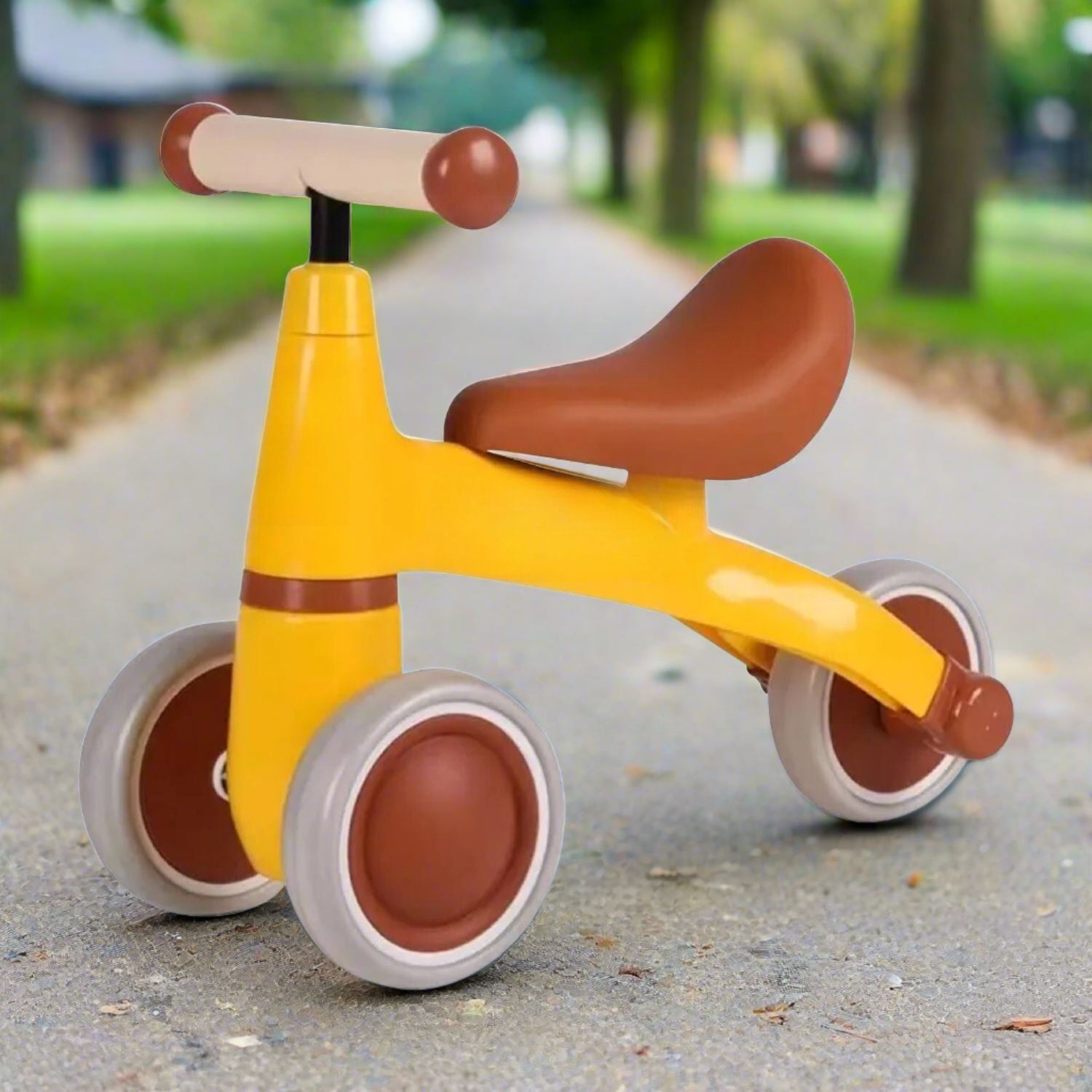 First Adventure Awaits: Yellow 3-Wheel Baby Balance Bike for Toddlers Baby & Kids > Ride on Cars, Go-karts & Bikes GOMINIMO 